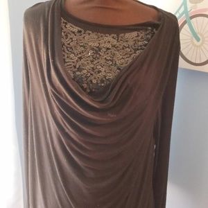 Sequin long sleeve top